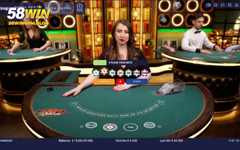 Casino trực tuyến là điểm nhấn của 58Win