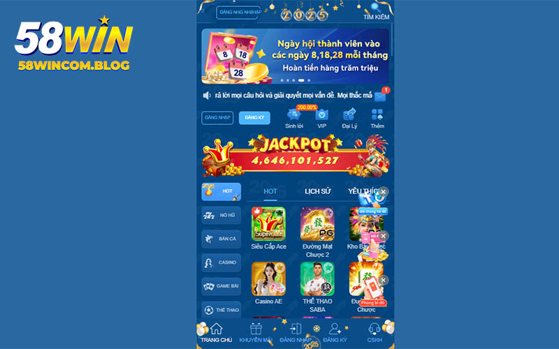 Giới thiệu 58Win qua quá trình hoạt động và phát triển