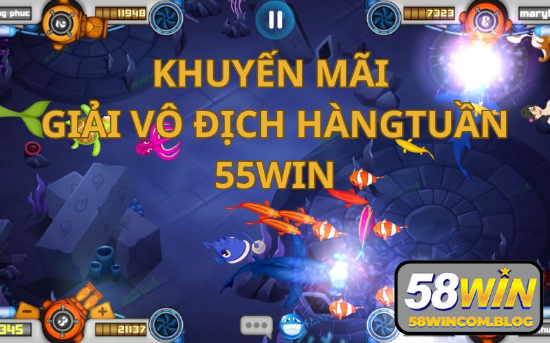 Khi có tên trên BXH bạn sẽ nhận được thưởng từ Bắn Cá 58Win