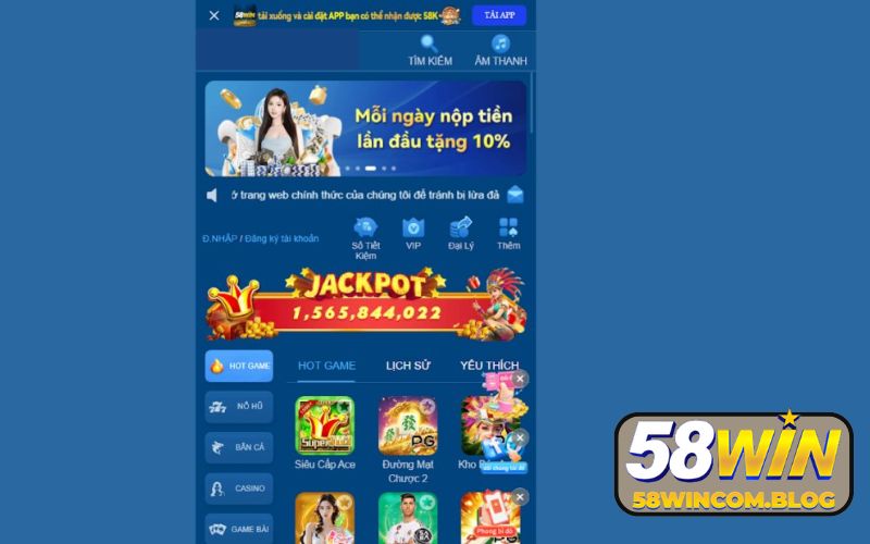Những quyền lợi hấp dẫn khi tải app 58WIN